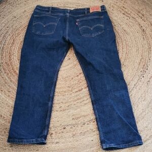 Mens Levis 514 Dark Wash Jeans Workwear. Size 40X30